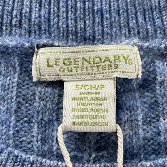 Blue Cable Knit Sweater - Picture 7 of 8